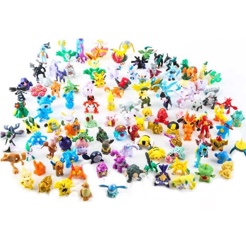 Kids Toys Movie - 2-3 CM Pokemon Anime Figuur Pikachu