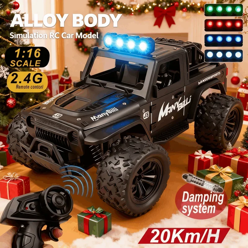 Kid Toys And More - 1:16 Afstandsbestuurde auto met licht en