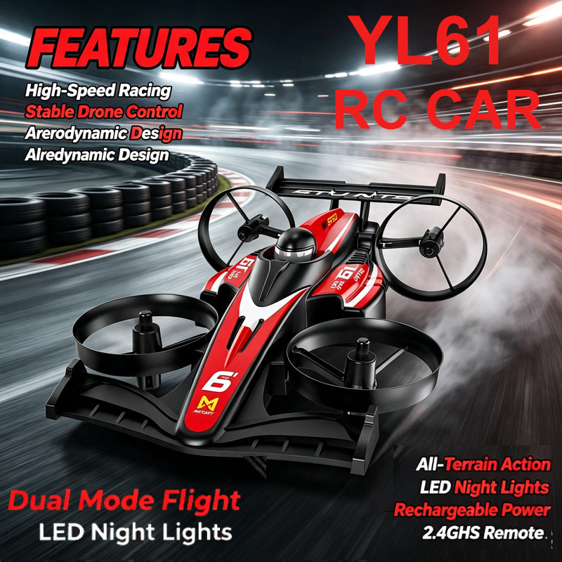 Kids Toys Long Island - Nieuwste YL61 2-in-1 Afstandsbediening Race Drone