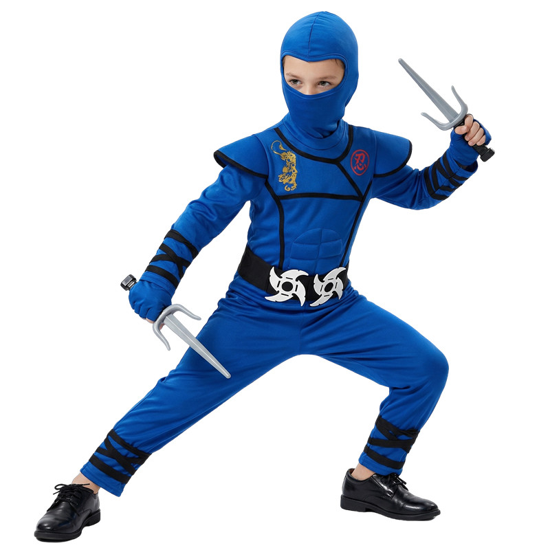 Zwart en blauw Ninja-kostuum v - Kids Toys Boys recensie en prijs