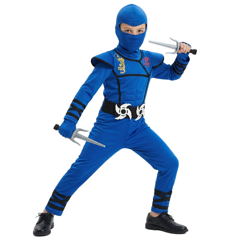 Zwart en blauw Ninja-kostuum v - Kids Toys Boys recensie en prijs