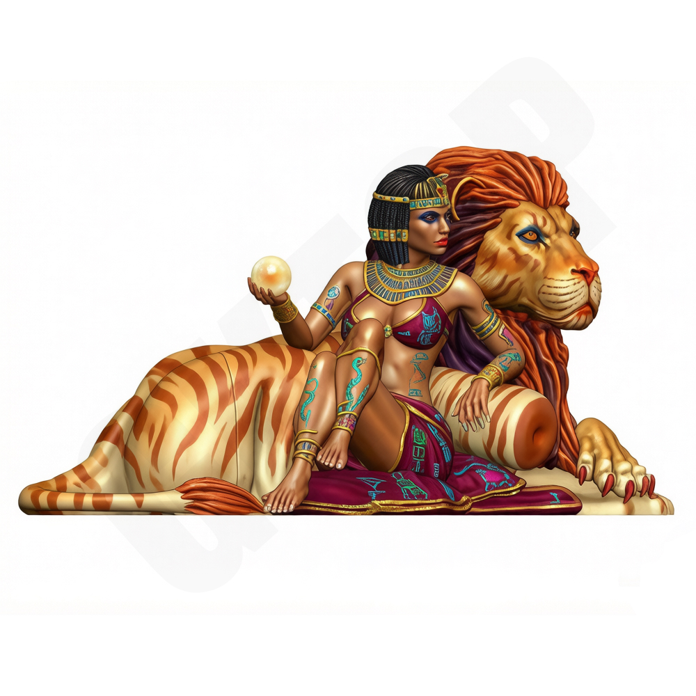 1/24 Oude Egyptische Dame Leeu - Kids Toys Sale recensie en prijs