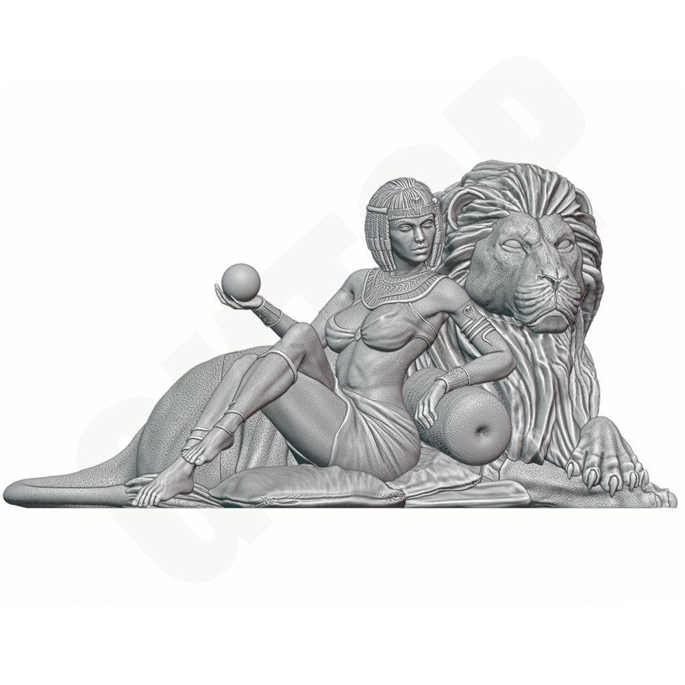 1/24 Oude Egyptische Dame Leeu - Kids Toys Sale recensie en prijs